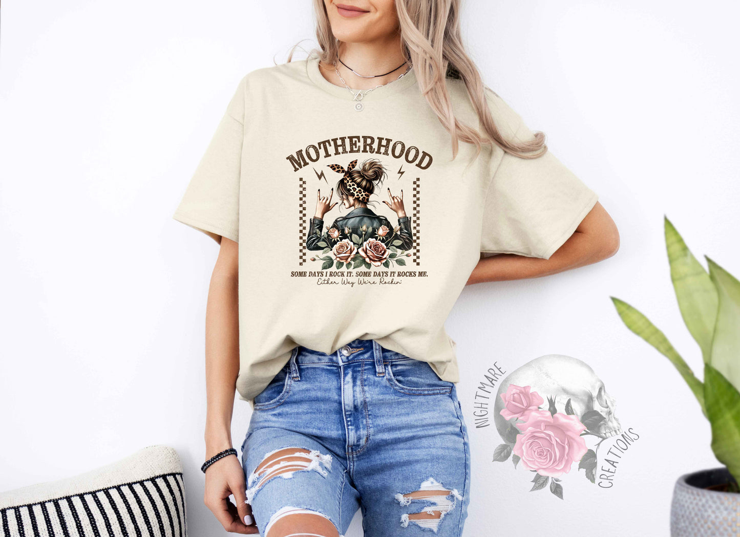 Motherhood Some Days I Rock It T-Shirt